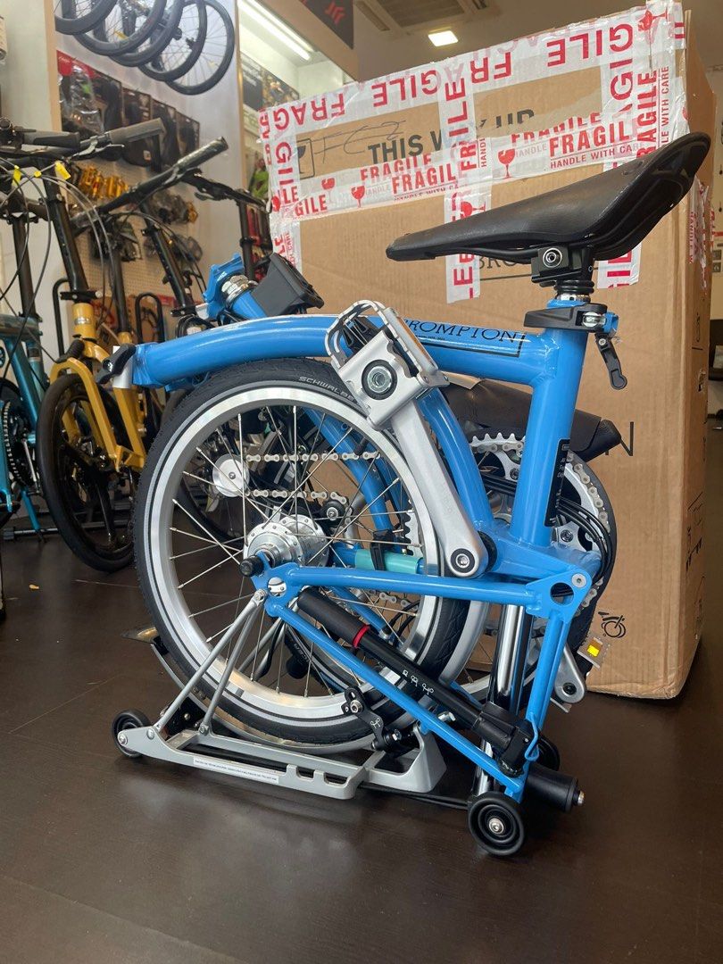 Brompton C Line M3RD Artic Blue ARCHIVE EDITION mid handlebar with rack