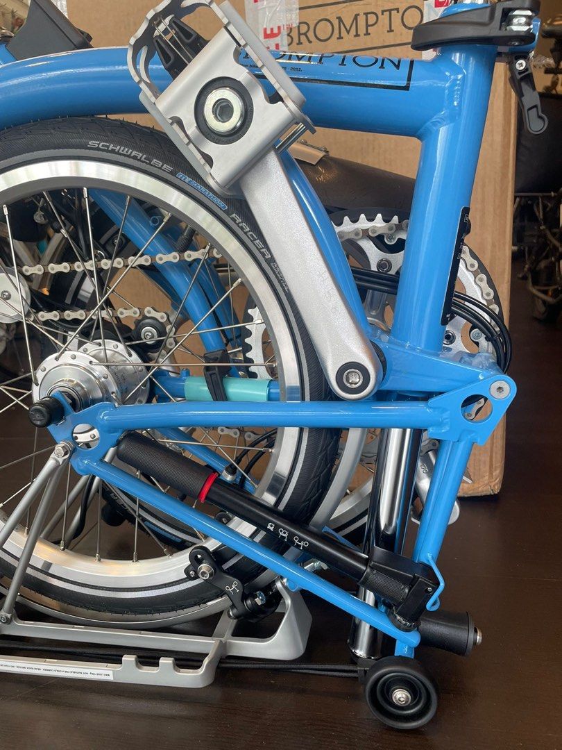 Brompton C Line M3RD Artic Blue ARCHIVE EDITION mid handlebar with rack