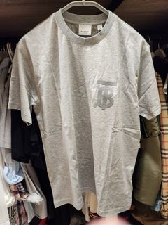Burberry 灰色 TB logo 短tee t-shirt