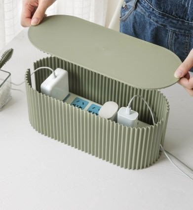Cable Wire Organizer Cord Extension Power Plug Holder Desk Storage Box (Category: Storage Boxes & Baskets) located in Manila. Submitted by winterbliss (Listing ID 1254727421, Image 1). Description: Available colors: White, Brown Material: PP Plastic Available sizes: - Small: L:33 W:13 H:11 (cm) - Large: L:33 W:13 H:14 (cm) .