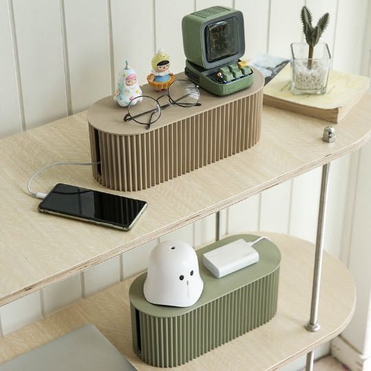 Cable Wire Organizer Cord Extension Power Plug Holder Desk Storage Box (Category: Storage Boxes & Baskets) located in Manila. Submitted by winterbliss (Listing ID 1254727421, Image 3). Description: Available colors: White, Brown Material: PP Plastic Available sizes: - Small: L:33 W:13 H:11 (cm) - Large: L:33 W:13 H:14 (cm) .