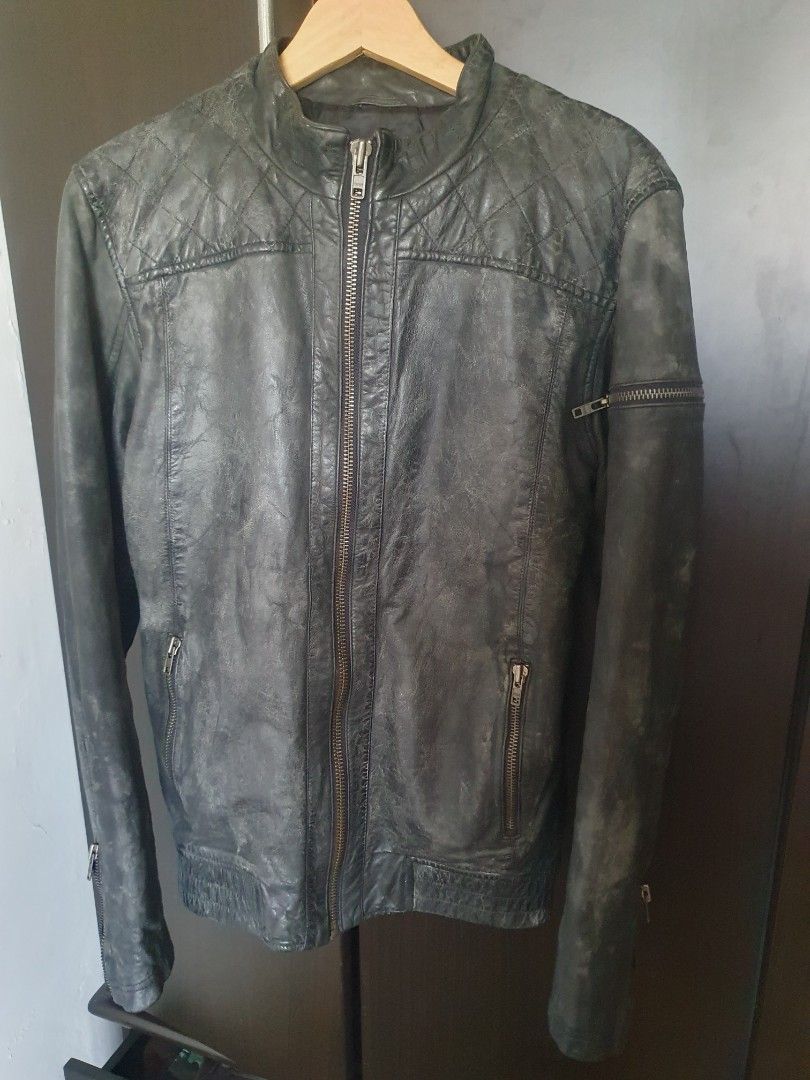 Racer style on sale leather jacket