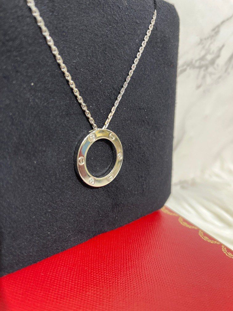Cartier Love Necklace 3 Diamonds