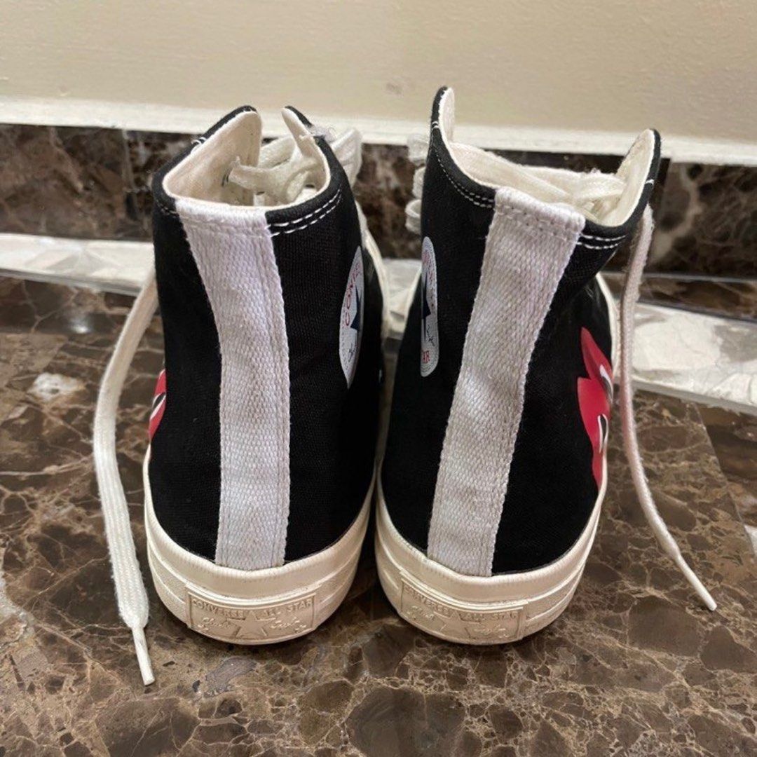 Cdg converse black and white discount