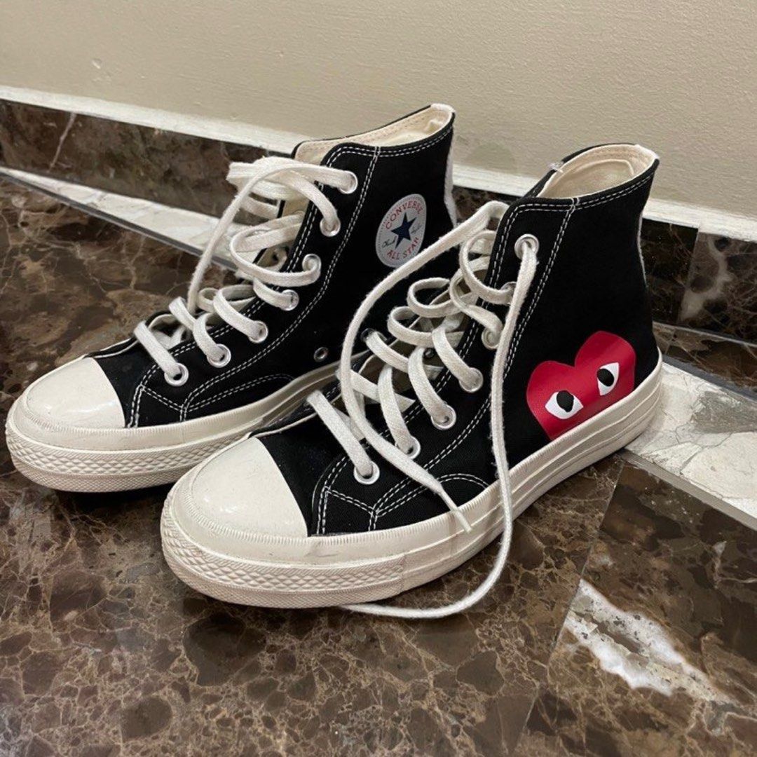 CDG black converse