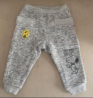 Celana joger rajut peanuts snoopy baby anak