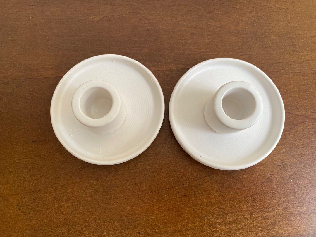 Ceramic Candlestick Holders (Category: Other Kitchenware & Tableware) located in Quezon City. Submitted by kisbyni (Listing ID 1254680527, Image 2). Description: Ceramic Candlestick Holder 100php/box each box contains 2 pcs, we have 20 boxes (40 pcs) available only used once for an event .