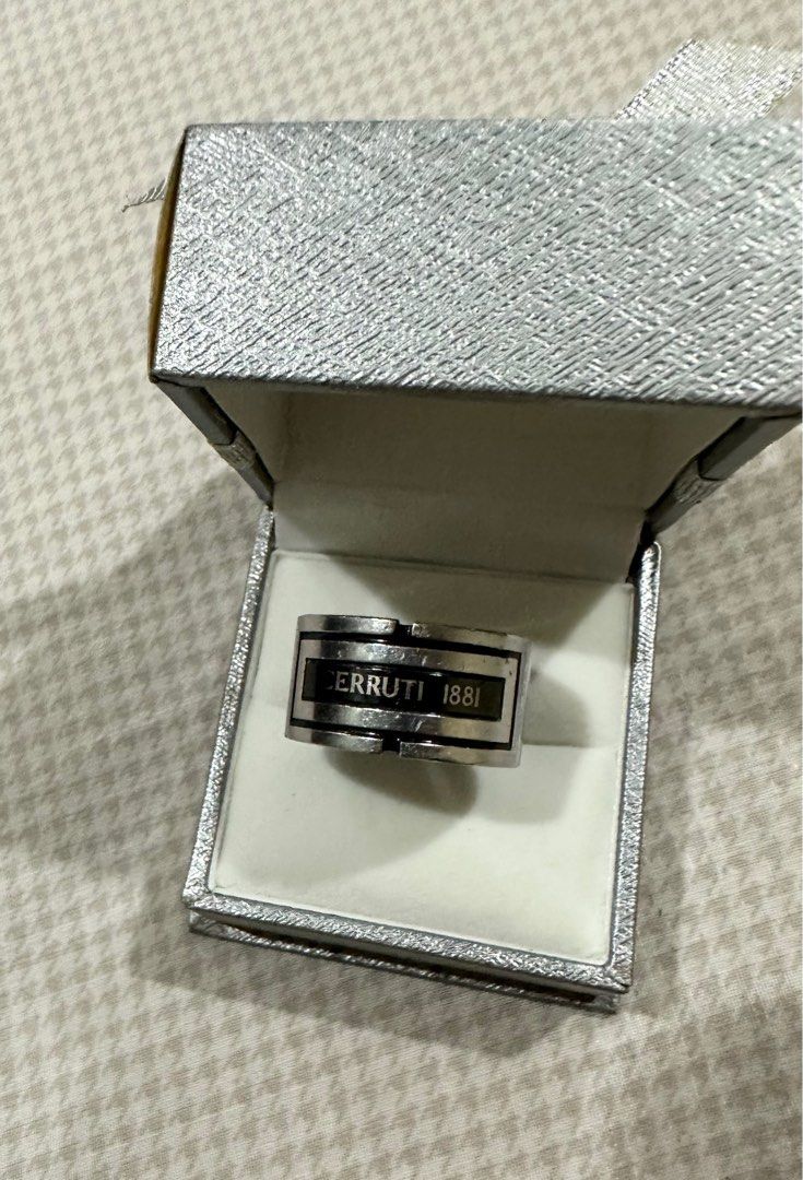 Cerruti 1881 Silver Men Ring, Luxury, Accessories on Carousell