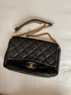 myluxurydesignerbranded - Excellent Like New Authentic Chanel Classic Mini  Rectangle Black Caviar Silver Hardware Flap Bag series 20 with Dust Bag,  Authentic Card & Box RM14,xxx only! Follow Our Ig Account @