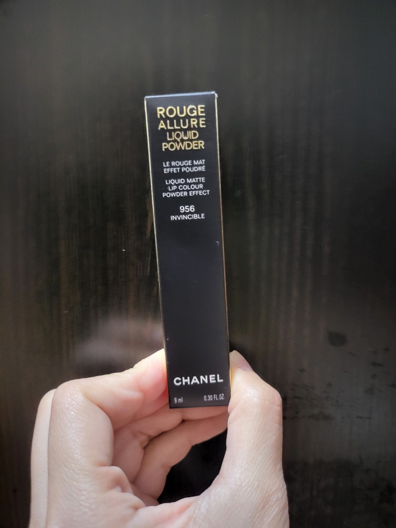 Chanel rouge allure liquid powder 956 invincible lipstick, Beauty