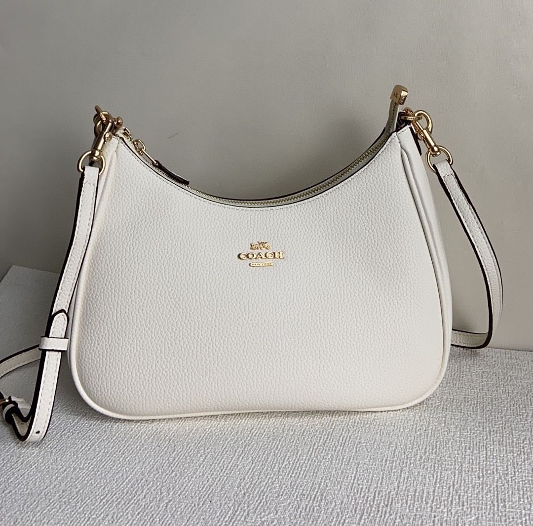 White discount side purse