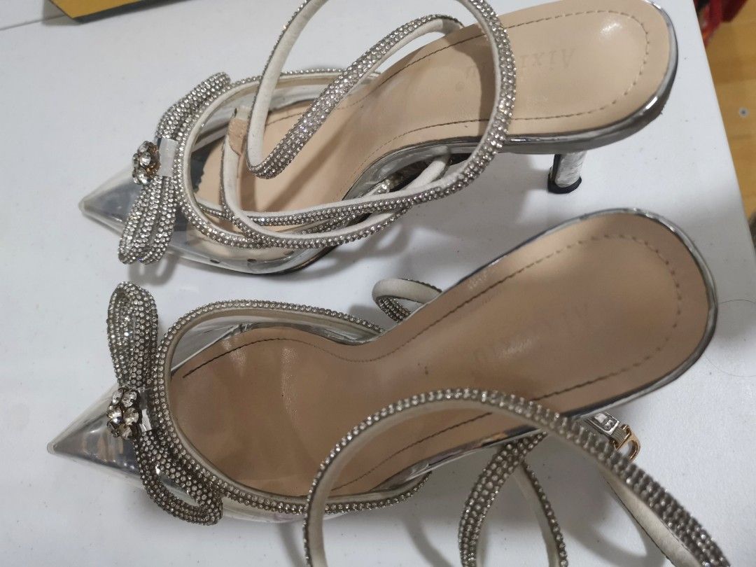 Clear heels size 9 sale