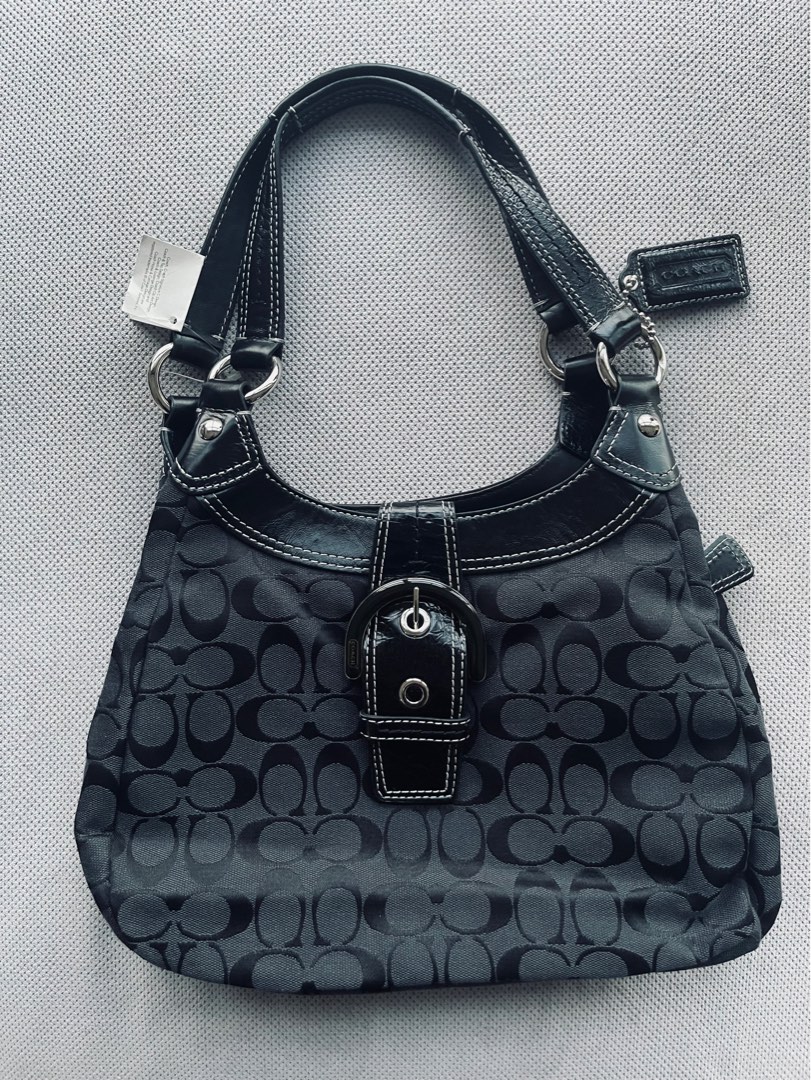 Authentic Coach black bag, Women's Fashion, Bags & Wallets, Shoulder