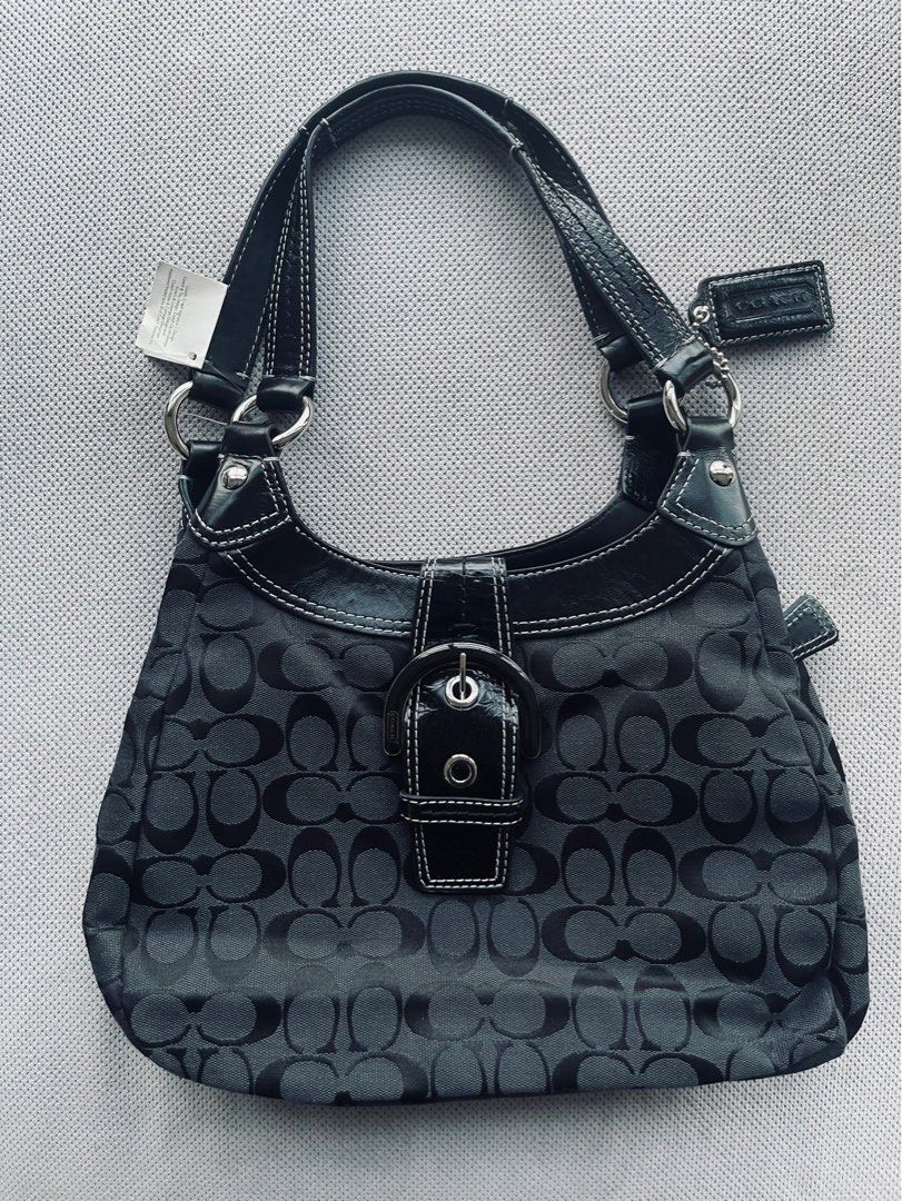 All black coach bag store