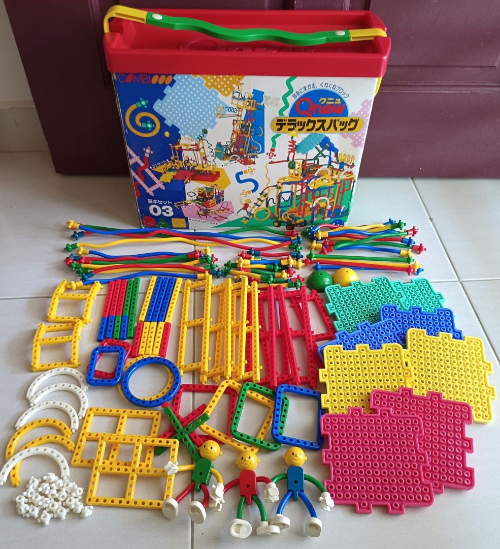 Plastic building toys 1980s discount