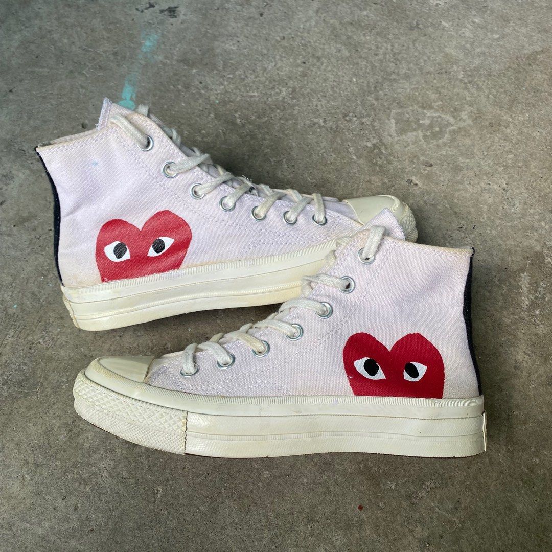 CONVERSE CDG PLAY HIGH WHITE