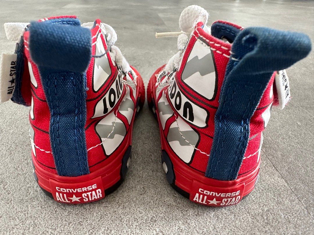 Converse High Cut London Bus Babies Kids Babies Kids Fashion