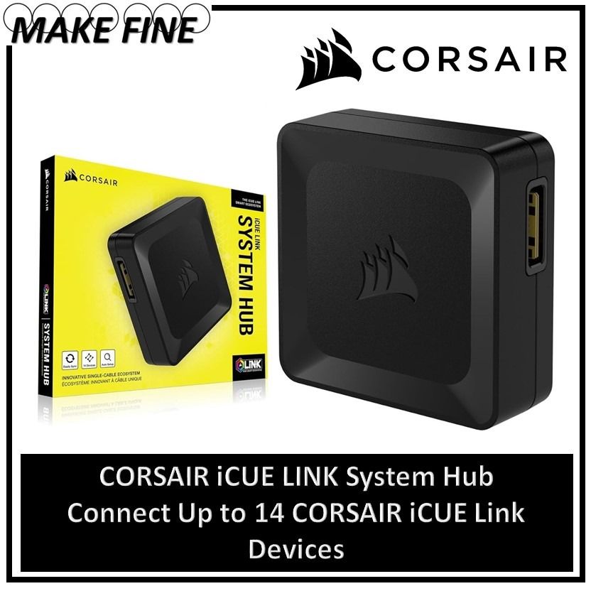 CORSAIR iCUE LINK System Hub Connect Up to 14 CORSAIR iCUE Link