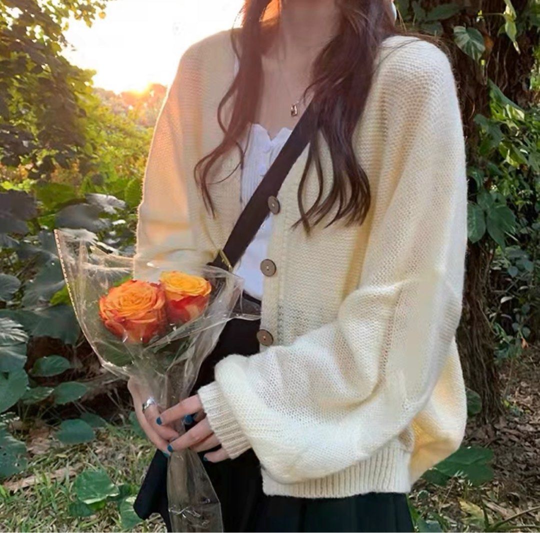 Cream cardigan jacket Clearance