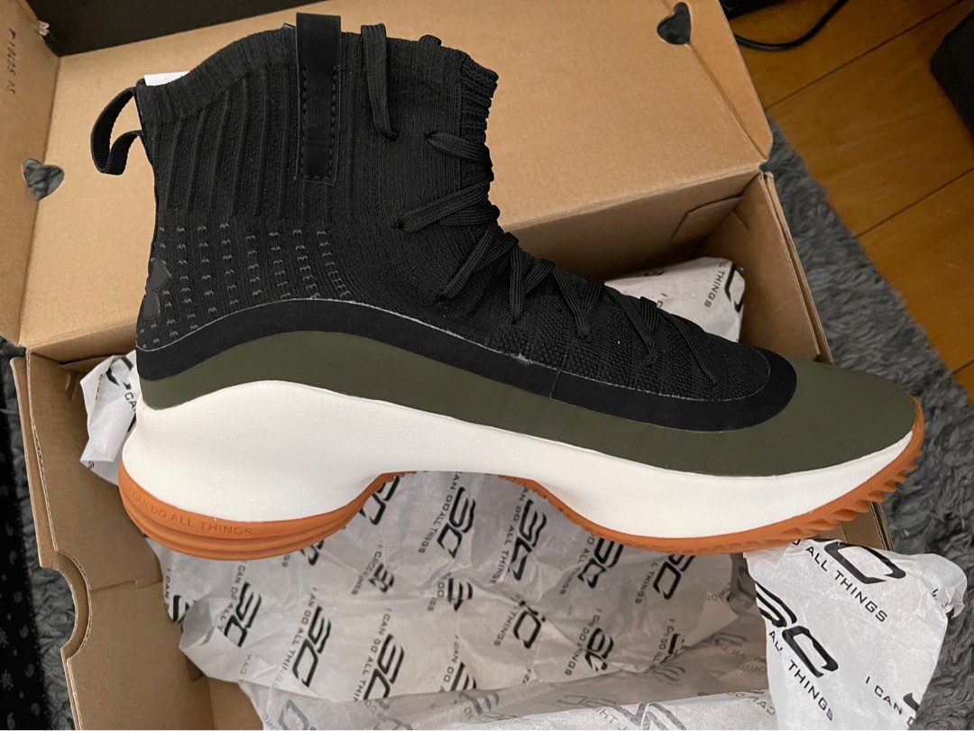 Curry 4 Retro Army Green Rifle Men s Fashion Footwear