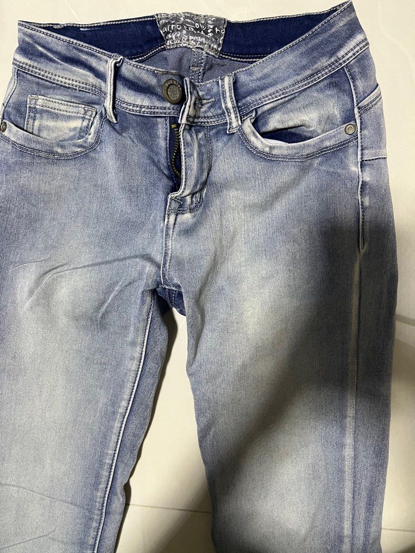 Skinny Jeans Zuiki Pantaloni Jeans Pellicce Ecologiche Armani