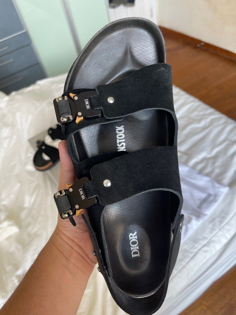 Dior x Birkenstock Milano Sandals Black