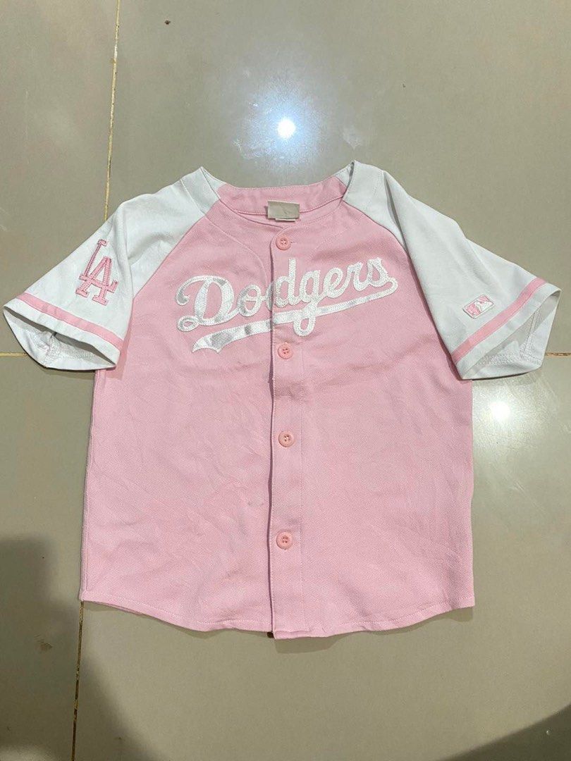 Pink dodger jersey best sale