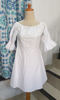 Dress White Sabrina Like New