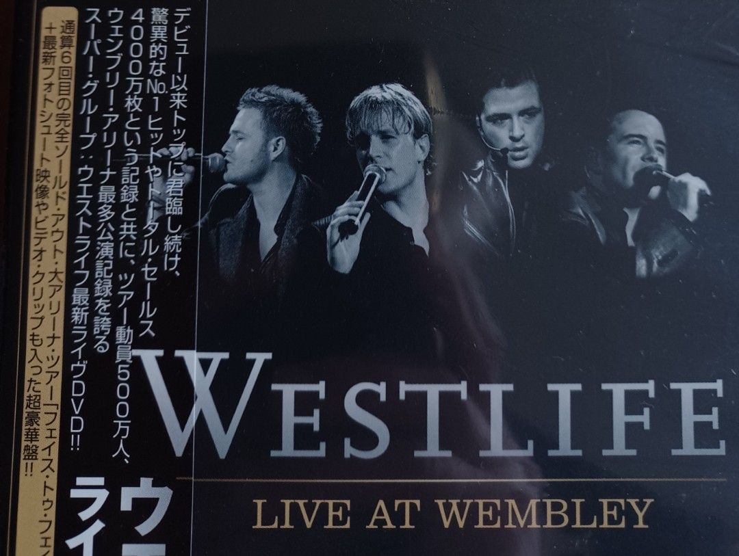 日本版DVD全新未拆):WESTLIFE LIVE AT WEMBLEY🇯🇵日本版側紙2006 SONY