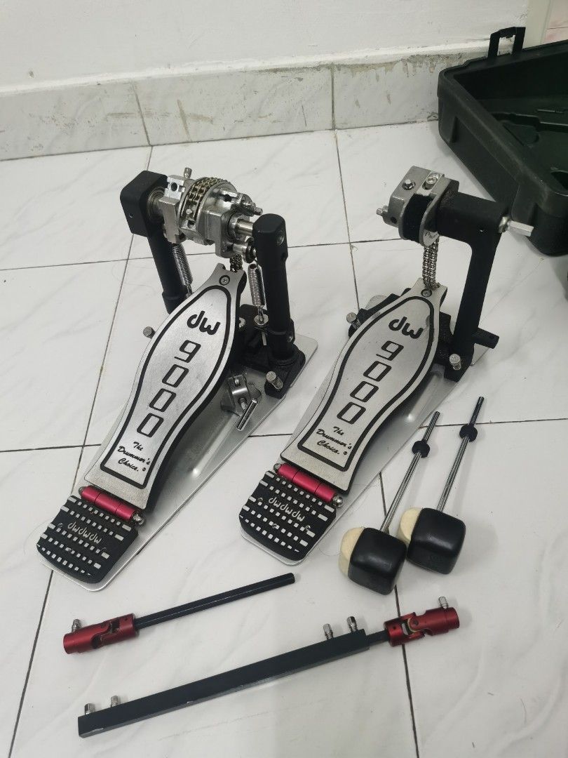 DW 9000 DOUBLE PEDAL WITH HARDCASE