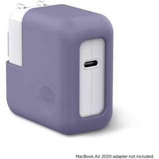 Elago macbook air charger cover in lavender grey