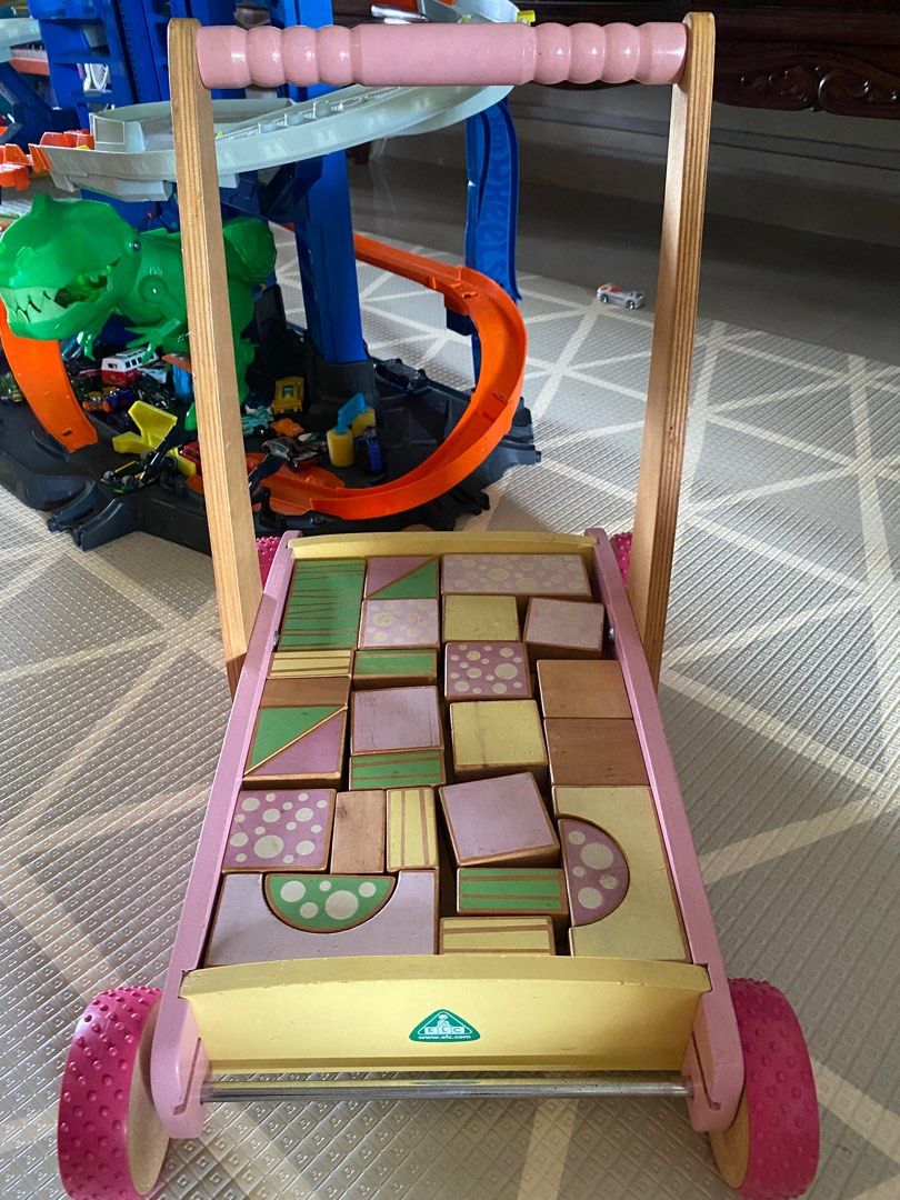 ELC Early Learning centre wooden trolley Babies Kids Infant Playtime on Carousell