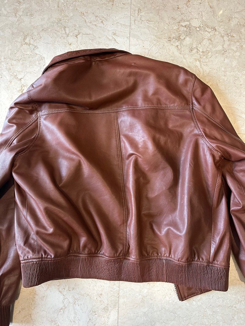 Jaket Kulit Emelda Turki Size XL Fesyen Pria Pakaian Atasan di