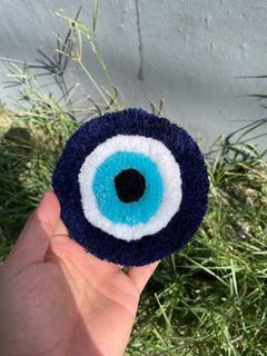 Evil Eye Coaster Tufted Rug