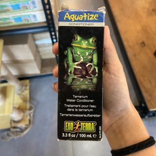 EXO TERRA Exoterra Aquatize Conditioner Terrarium Water Conditioner for Reptiles Reptile 100ml CLEARANCE