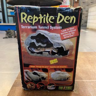 EXOTERRA Exoterra Reptile Den Terrarium Tunnel System for Exotic Reptiles Animal Pets CLEARANCE