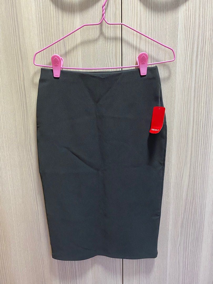 Gray pencil skirt forever 21 outlet