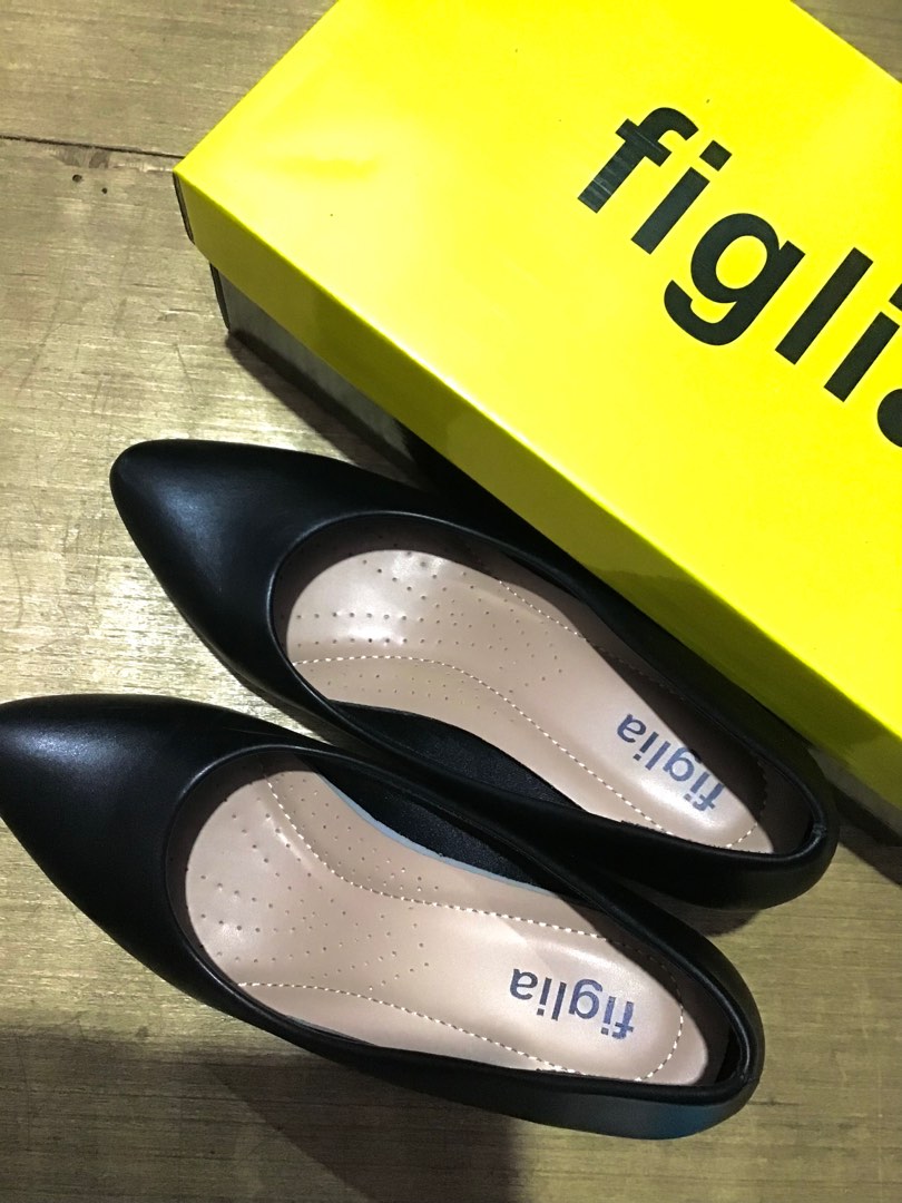 Original Figlia Black Shoes for Women, Women's Fashion, Footwear, Heels ...