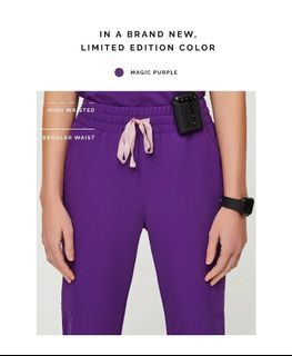 FIGS Limited Edition Magic Purple High Waisted Zamora Jogger Scrub Pants - Fionx Technology BRAND NEW