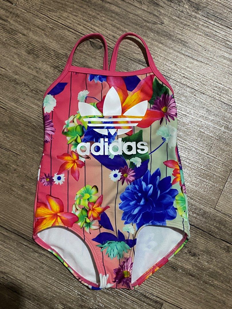 Adidas best sale floral swimsuit