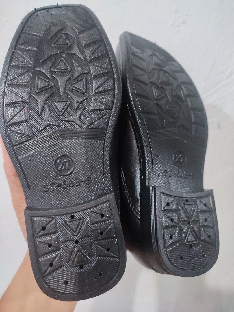 For Sale Kids Black Shoes Size 27 17cm Material Rubber For Preschool or kindergartner