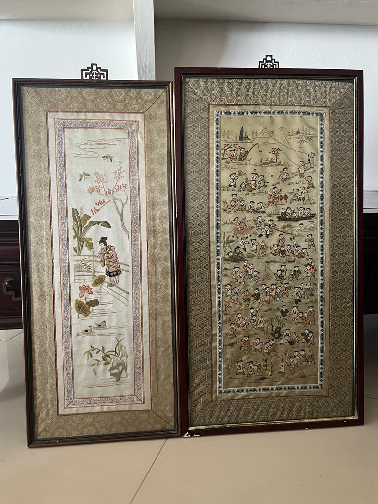 Framed Mandarin Sleeves, Furniture & Home Living, Home Decor, Frames