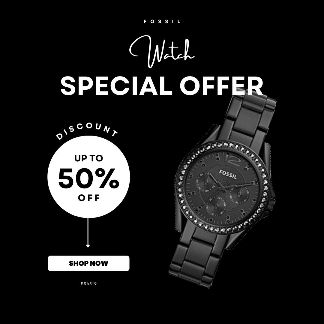 Free Shipping Fossil Stainless Steel Women s Watch Riley
