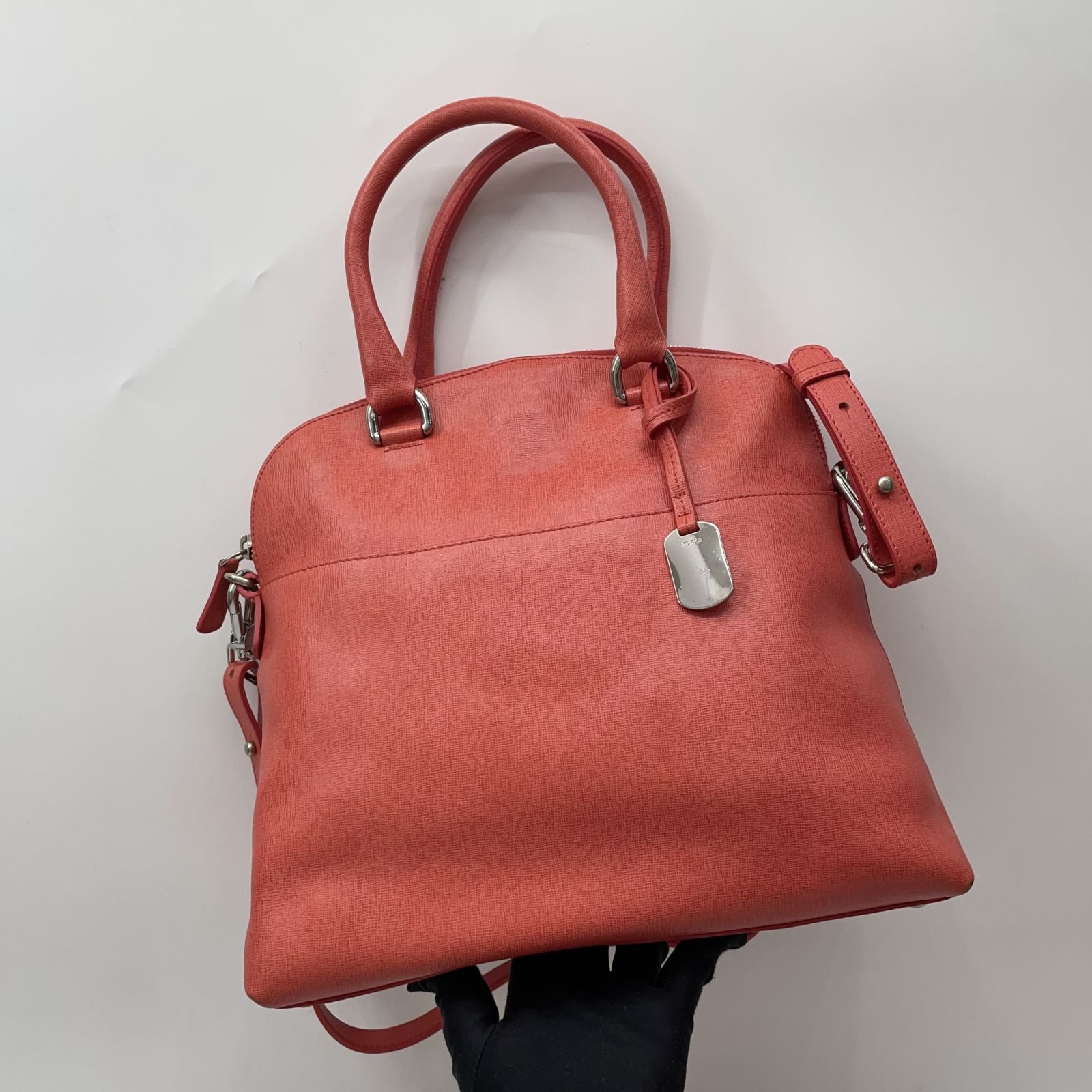Furla coral top saffiano crossbody bag