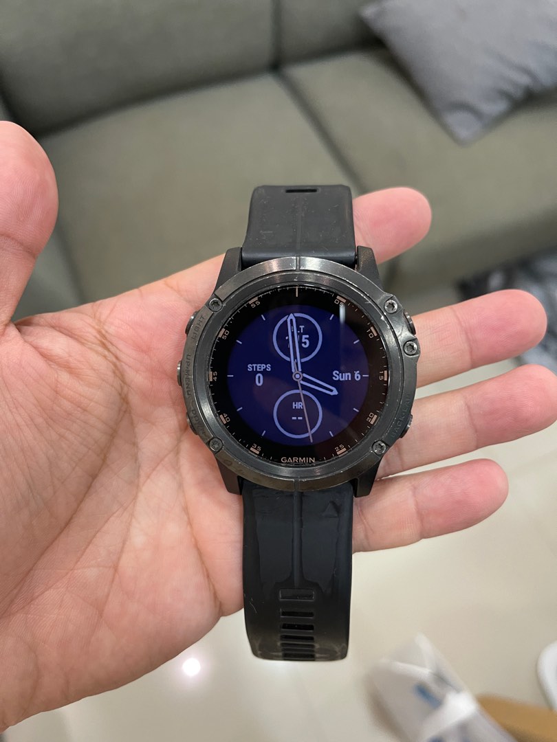 Garmin Fenix 5X plus DLC Titanium Men s Fashion Watches