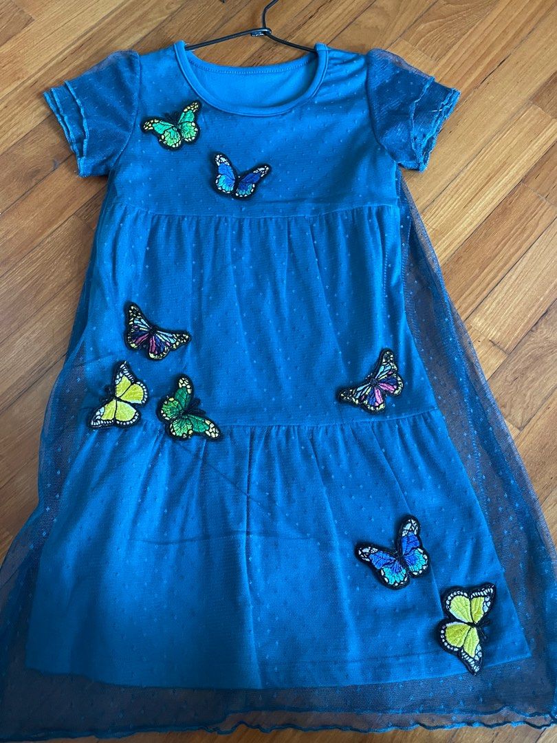 Girl butterfly dress store