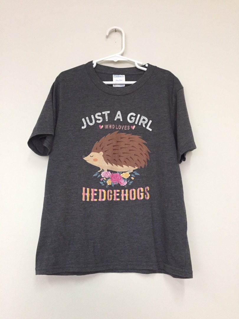 Girls Hedgehog Tshirt, Babies & Kids, Babies & Kids Fashion on Carousell