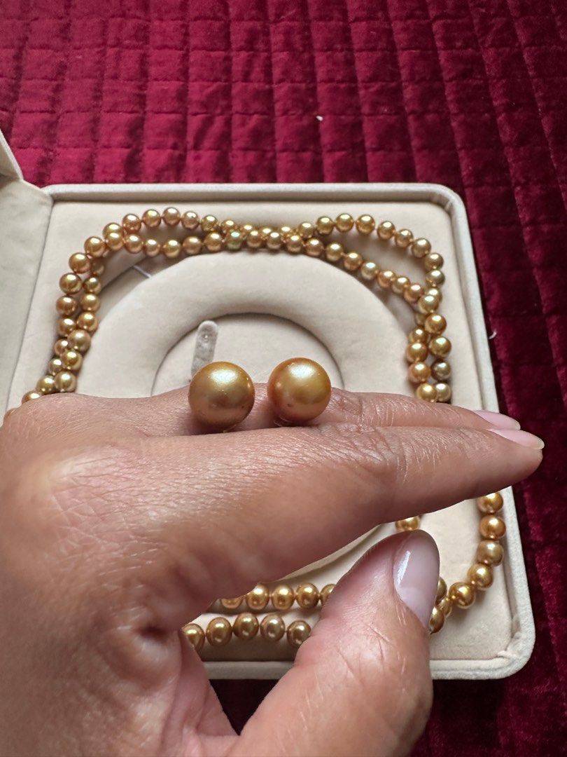 Golden south sea pearls