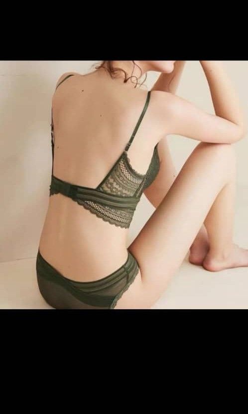 New Green Lace Lingerie Plunge Neck main image 1