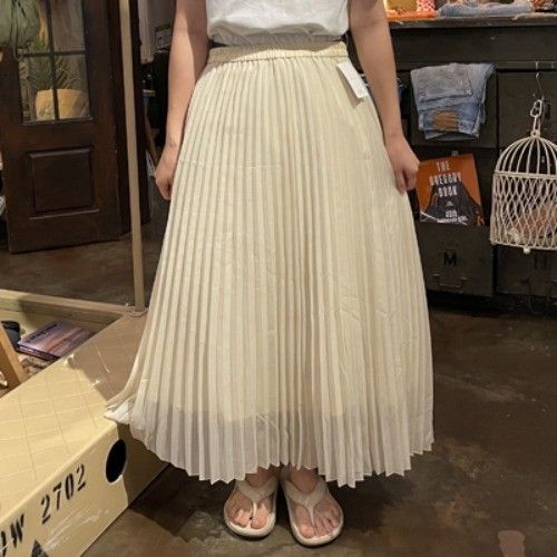 Pleated Skirt - Crema